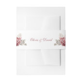 Moderne Dusty Rose Hydrangea Wedding Einladungsbanderole (Vorderseite Beispiel)