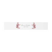 Moderne Dusty Rose Pink Wedding Einladungsbanderole (Flach)