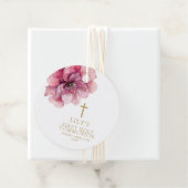 Moderne Dusty-Rose Wasserfarben Blumenkolonie Heil Geschenkanhänger (Beispiel)