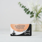 Moderne Dynamic QRcode Personal Trainer Fitness Visitenkarte (Stehend Vorderseite)