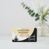 Moderne Dynamic QRcode Personal Trainer Fitness Visitenkarte (Stehend Vorderseite)