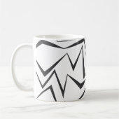 Moderne, dynamische, einfache, mutige abstrakte Gr Kaffeetasse (Links)