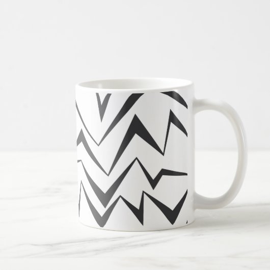 Moderne, dynamische, einfache, mutige abstrakte Gr Kaffeetasse (Rechts)