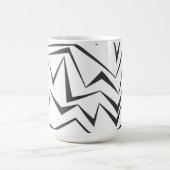 Moderne, dynamische, einfache, mutige abstrakte Gr Kaffeetasse (Mittel)