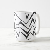Moderne, dynamische, einfache, mutige abstrakte Gr Kaffeetasse (VorderseiteRechts)