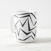 Moderne, dynamische, einfache, mutige abstrakte Gr Kaffeetasse (Vorderseite Links)