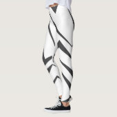 Moderne, dynamische, einfache, mutige abstrakte Gr Leggings (Links)