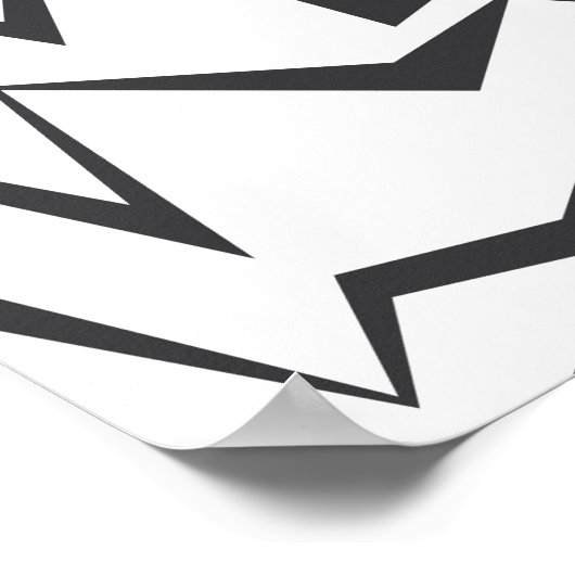 Moderne, dynamische, einfache, mutige abstrakte Gr Poster (Ecke)