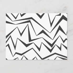 Moderne, dynamische, einfache, mutige abstrakte Gr Postkarte