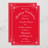 Moderne E-Mail-Website Chic Wedding Einladung (Vorne/Hinten)