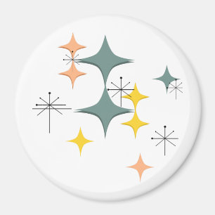 Moderne Eames Atomische Sternexplosionen des Mitte Magnet