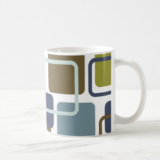 Moderne Eames Rechtecke 1 Kaffeetasse (Rechts)