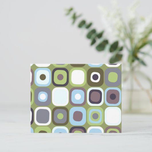 Moderne Eames-Rechtecke 32 Postkarte (Stehend Vorderseite)