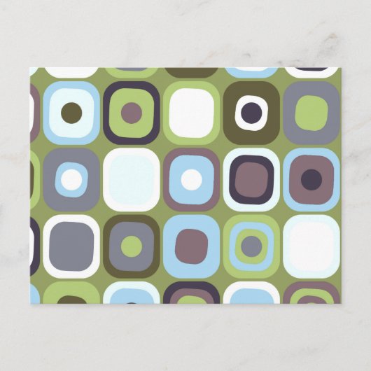 Moderne Eames-Rechtecke 32 Postkarte (Vorderseite)