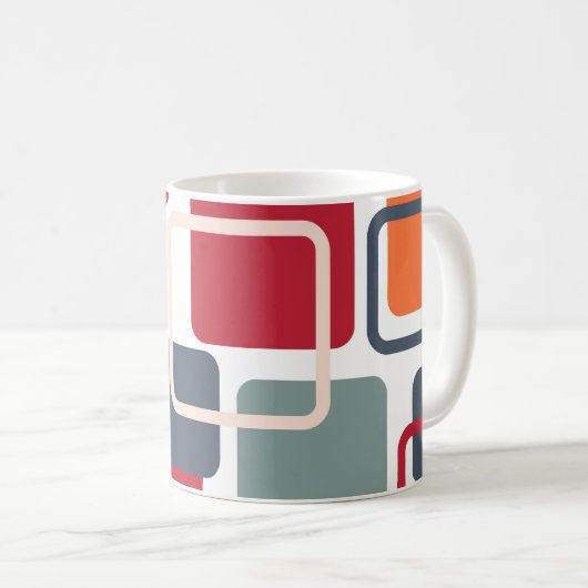 Moderne Eames Rechtecke 4 Kaffeetasse (VorderseiteRechts)