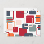 Moderne Eames-Rechtecke 4 Postkarte (Vorne/Hinten)