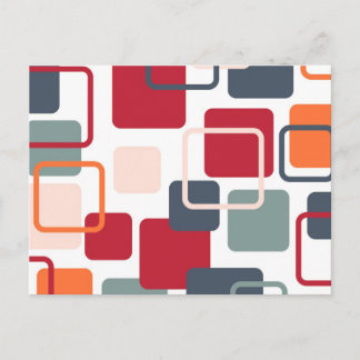 Moderne Eames-Rechtecke 4 Postkarte