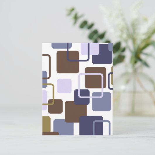 Moderne Eames-Rechtecke 5 Postkarte (Stehend Vorderseite)