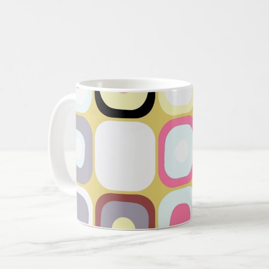 Moderne Eames Rechtecke 6 Kaffeetasse (Vorderseite Links)