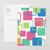 Moderne Eames-Rechtecke 7 Postkarte (Vorne/Hinten)