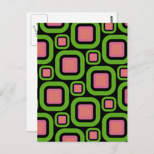 Moderne Eames Rectangle 22 Postkarte (Vorne/Hinten)