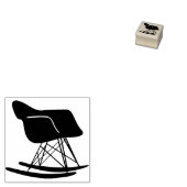 Moderne Eames Rocking Chair Briefmarke Mitte des J Gummistempel (Stempel)