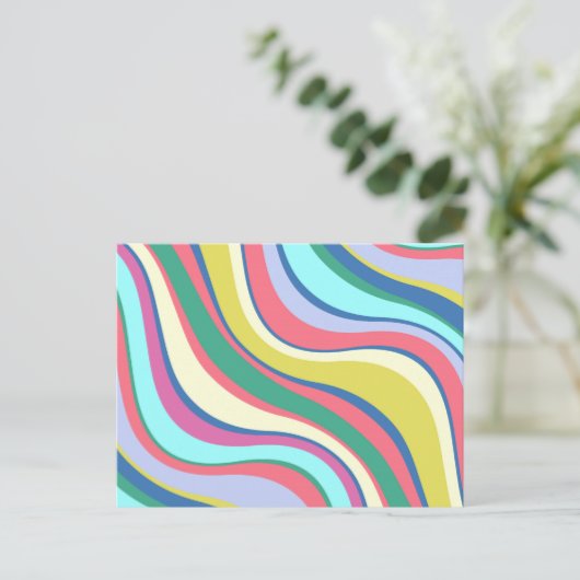 Moderne Eames Waves 2 Postkarte (Stehend Vorderseite)