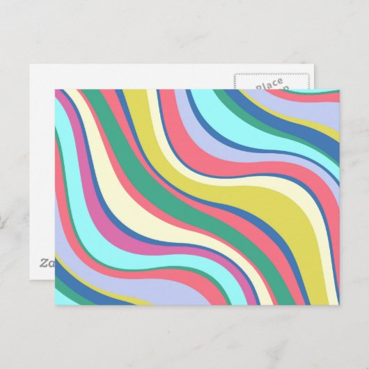 Moderne Eames Waves 2 Postkarte (Vorne/Hinten)