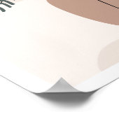 Moderne Earth Tones zeitgenössische Kunst Poster (Ecke)