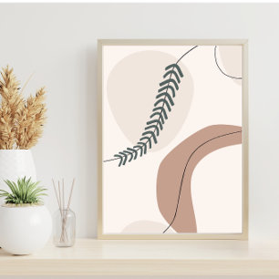 Moderne Earth Tones zeitgenössische Kunst Poster