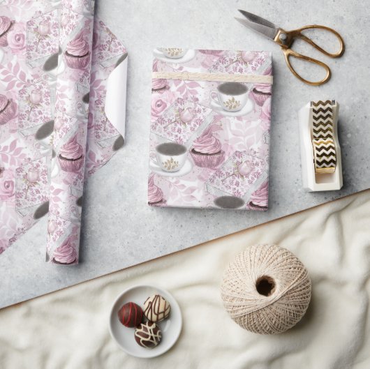 Moderne eckige Blumenmuster-Geschenkverpackung Geschenkpapier (Kunsthandwerk)
