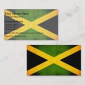 Moderne Edgy-Jamaikanische Flagge Visitenkarte (Vorne/Hinten)