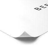 Moderne Edgy Probe Kalligraphie GRILLEN & Brews Poster (Ecke)