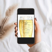 Moderne Edgy Seine & Hers Calligraphy GRILLEN & Br Einladung