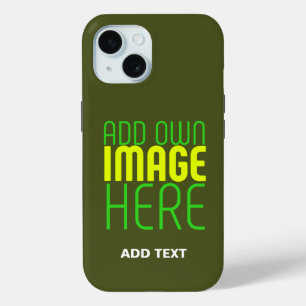 MODERNE EDITABLE ARMY GREEN IMAGE TEMPLATE Case-Mate iPhone HÜLLE