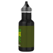 MODERNE EDITABLE ARMY GREEN IMAGE TEMPLATE EDELSTAHLFLASCHE (Rechts)