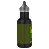 MODERNE EDITABLE ARMY GREEN IMAGE TEMPLATE EDELSTAHLFLASCHE (Links)