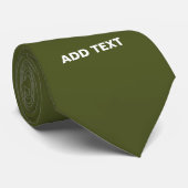 MODERNE EDITABLE ARMY GREEN IMAGE TEMPLATE KRAWATTE (Gerollt)