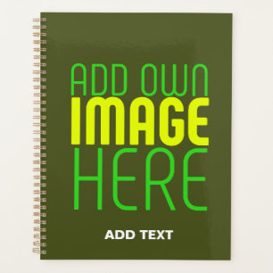 MODERNE EDITABLE ARMY GREEN IMAGE TEMPLATE PLANER