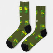 MODERNE EDITABLE ARMY GREEN IMAGE TEMPLATE SOCKEN (Linkes Detail)