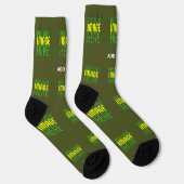 MODERNE EDITABLE ARMY GREEN IMAGE TEMPLATE SOCKEN (Rechts)