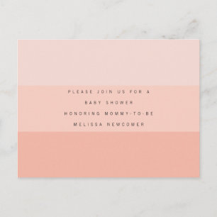 Moderne EDITABLE Color Block Baby Dusche Einladung