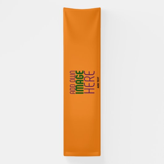 MODERNE EDITABLE DUNK ORANGE IMAGE-TEMPLATE BANNER (Vertikal)