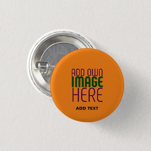 MODERNE EDITABLE DUNK ORANGE IMAGE-TEMPLATE BUTTON (Vorne & Hinten)