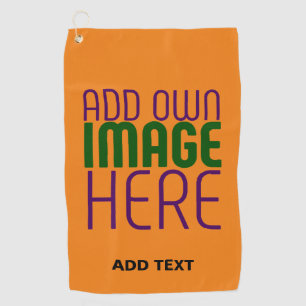 MODERNE EDITABLE DUNK ORANGE IMAGE-TEMPLATE GOLFHANDTUCH