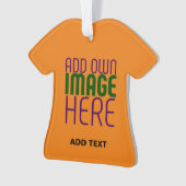 MODERNE EDITABLE DUNK ORANGE IMAGE-TEMPLATE ORNAMENT (Vorderseite)