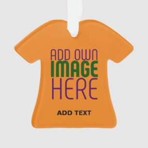 MODERNE EDITABLE DUNK ORANGE IMAGE-TEMPLATE ORNAMENT