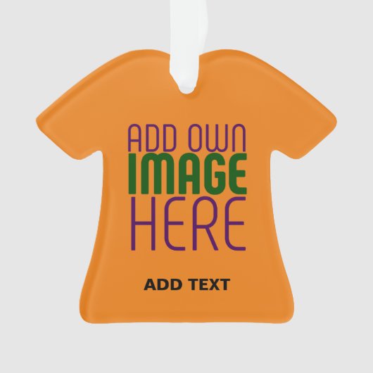 MODERNE EDITABLE DUNK ORANGE IMAGE-TEMPLATE ORNAMENT (Vorderseite)