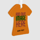 MODERNE EDITABLE DUNK ORANGE IMAGE-TEMPLATE ORNAMENT (Vorderseite)