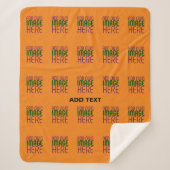 MODERNE EDITABLE DUNK ORANGE IMAGE-TEMPLATE SHERPADECKE (Vorderseite)